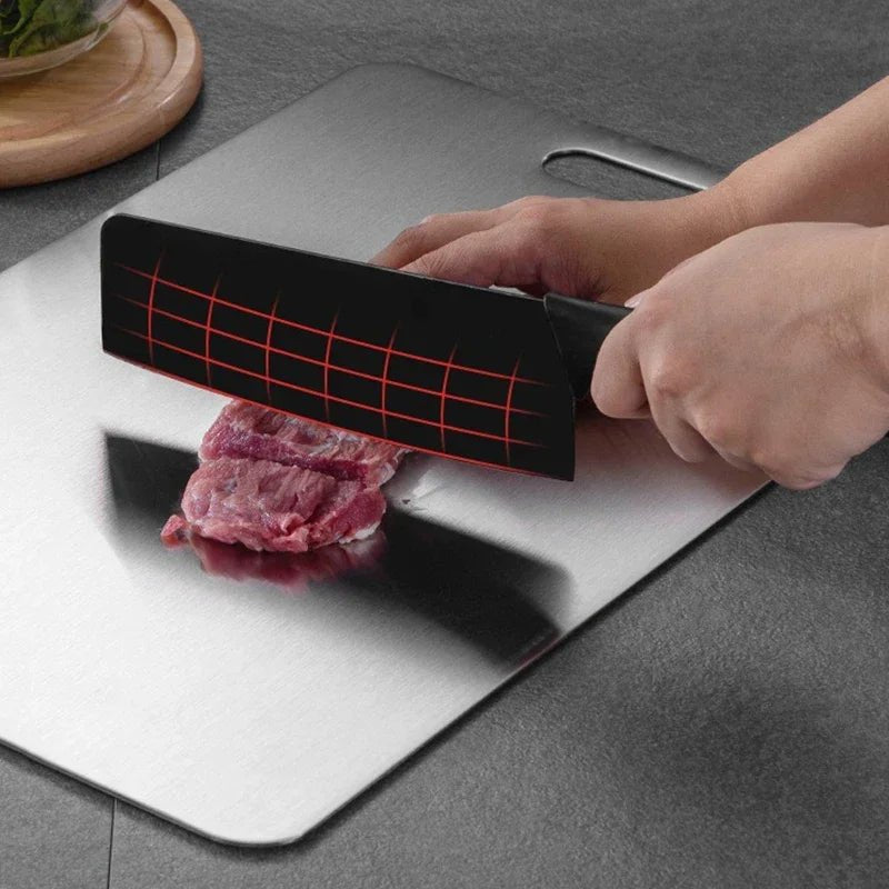 Chef-Grade Steel Cutting Board