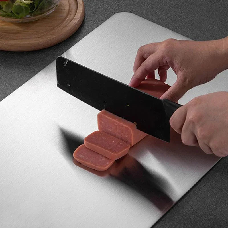 Chef-Grade Steel Cutting Board