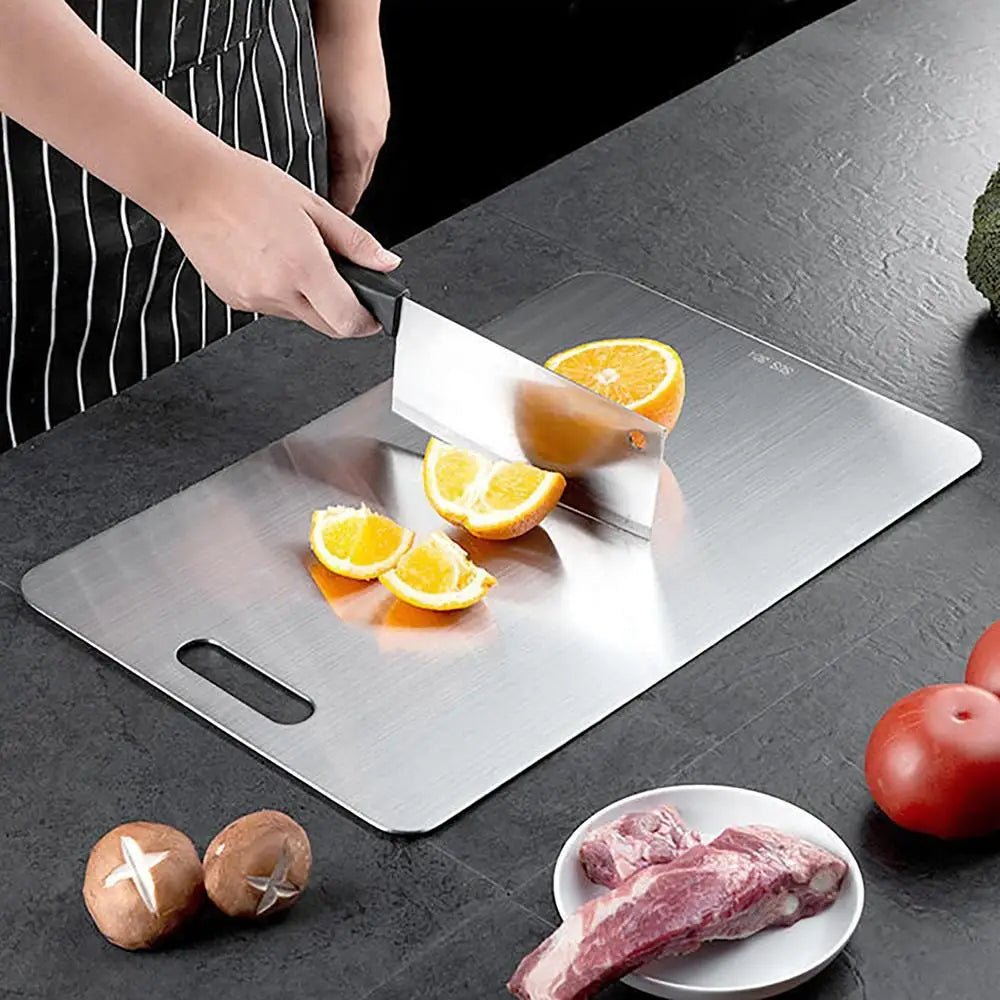 Chef-Grade Steel Cutting Board