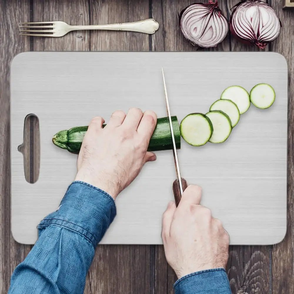 Chef-Grade Steel Cutting Board
