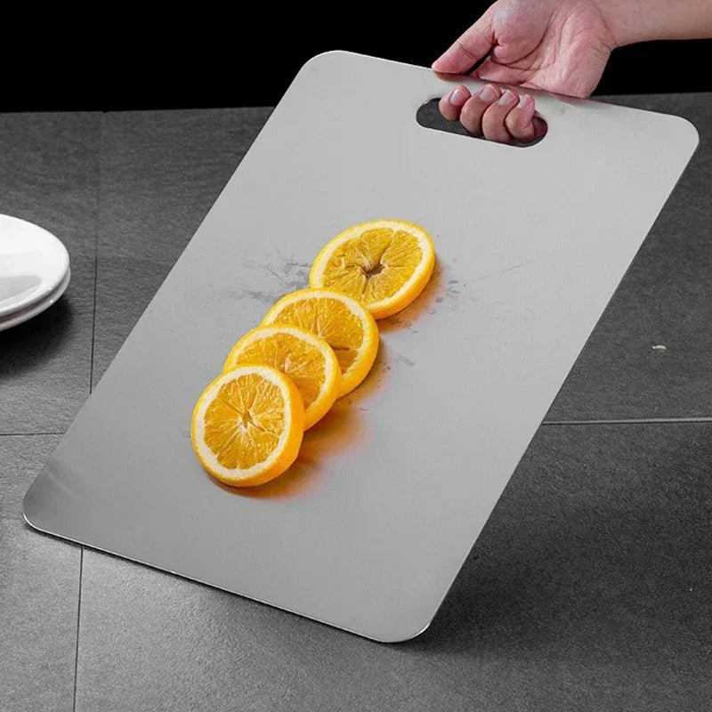 Chef-Grade Steel Cutting Board