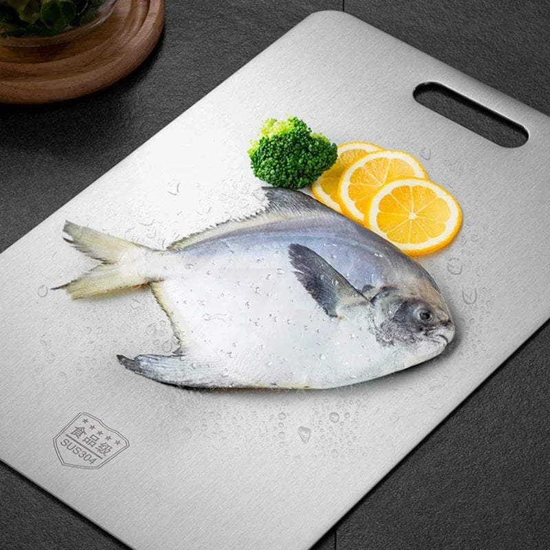 Chef-Grade Steel Cutting Board