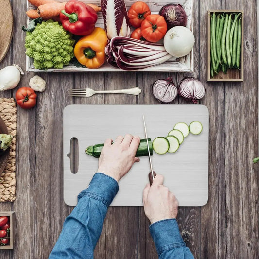 Chef-Grade Steel Cutting Board